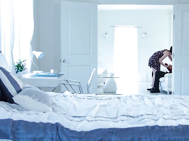 Pale brunette Alex Harper takes a black one in the ass