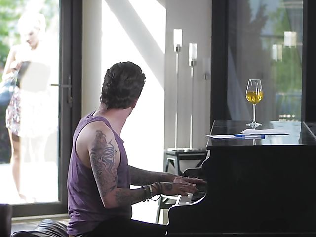 Piano teacher fucks naughty blonde babe Cecilia Scott