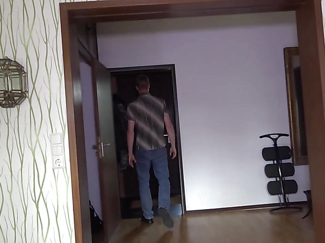 Mature woman blowjob and fuck in black nylons