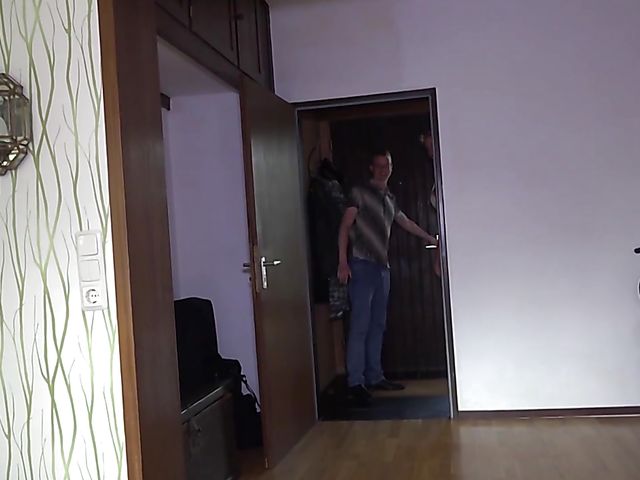 Mature woman blowjob and fuck in black nylons