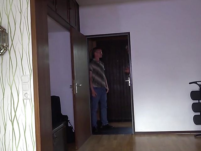 Mature woman blowjob and fuck in black nylons