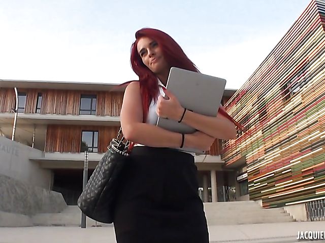 Hot redhead Lily does wild things