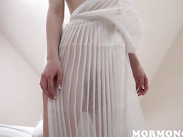 Pale teen Lily makes a man happy