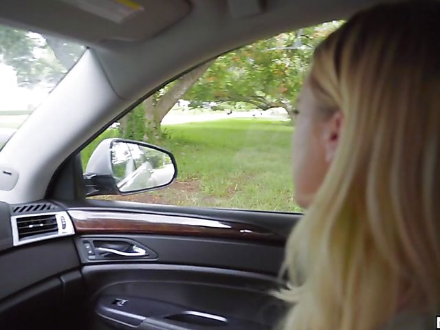 Stranded teen Bailey Brooke gets dicked in the car