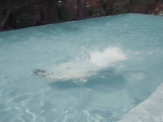 Pool sex with playful teen Izzy Bell