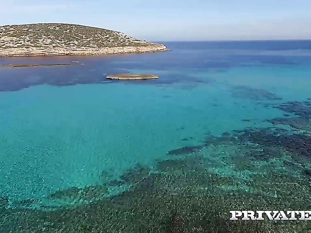 Interracial beach blowjob and anal in bed