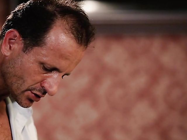 Stunning redhead Kattie Gold plays pool and gets pounded hard