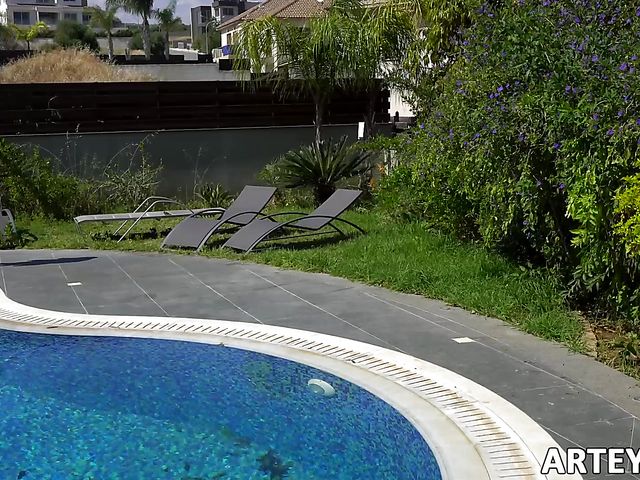 Russian schoolgirl Arteya gets mouth fucked by her stepdad