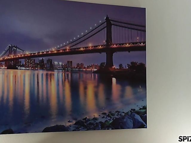 Threesome with lesbian stripper Arya Fae