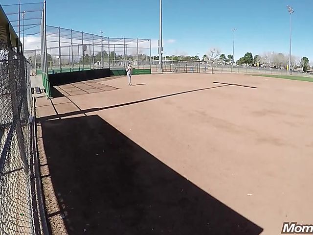 MILF tits job and cunt flashing in public