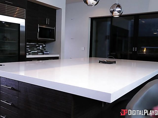 Hot redhead in red Dani Jensen gets a cock