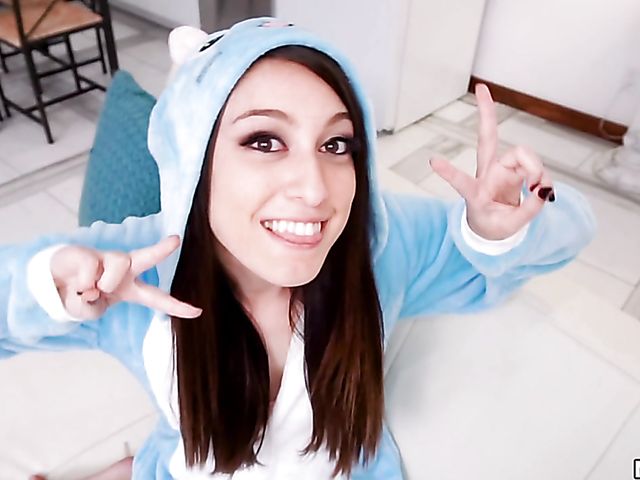 Teen POV blowjob and sex in panties with Alexa Raye