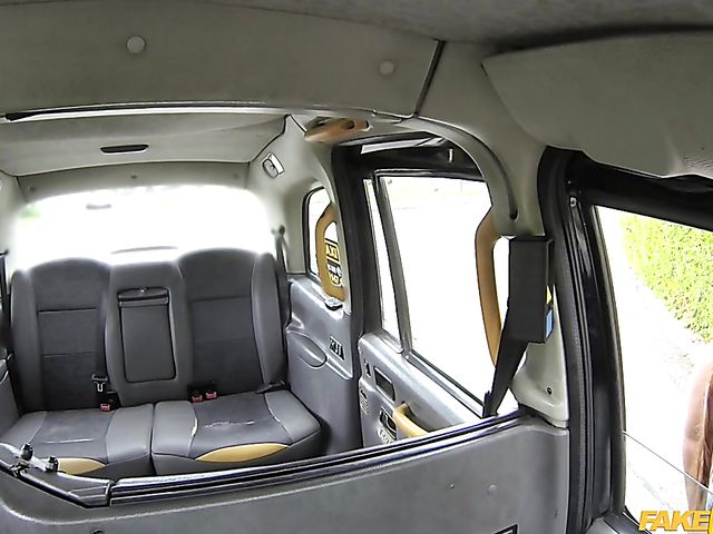 Chubby asian with big titties gets screwed in a taxi