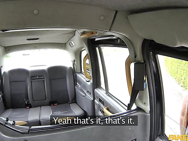 Chubby asian with big titties gets screwed in a taxi