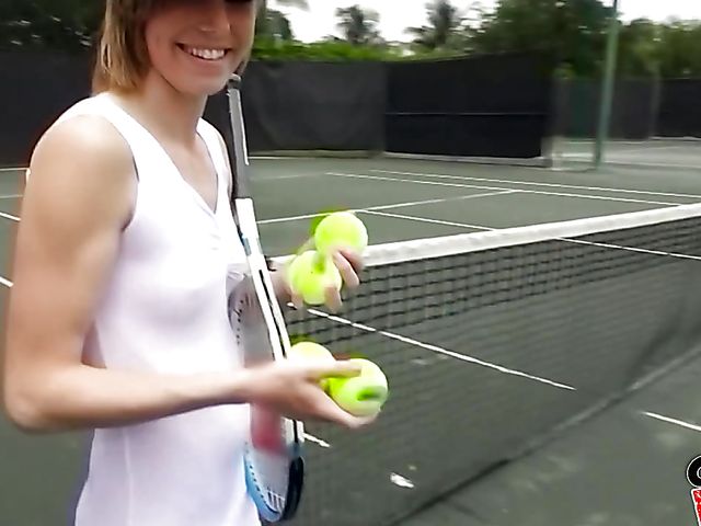 A hard dick in POV for teen amateur Ella