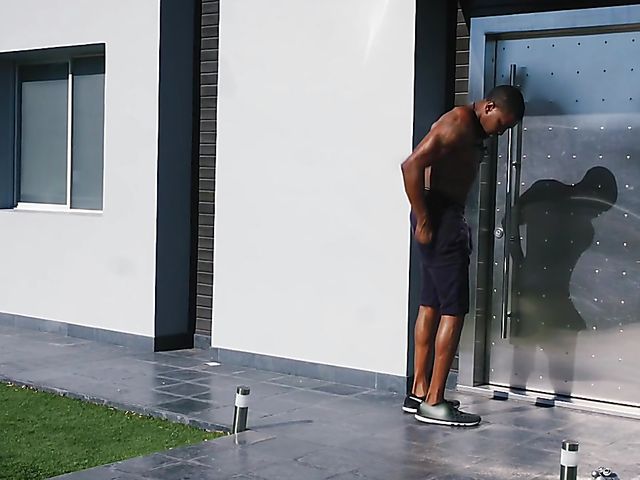 Sexy jogger Gia Paige is happy on a black cock