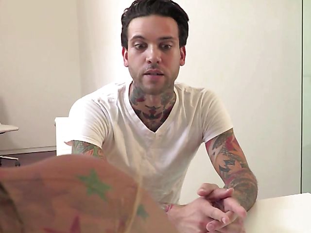 Massage guy fucks busty MILF Claudia Valentine