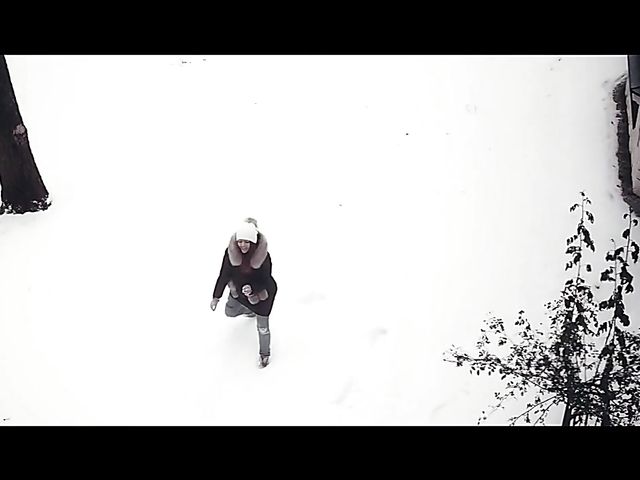 Sensual sex in winter with lovely Sybil