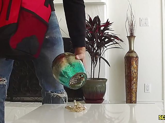 Ebony teen Honey Gold gets brutalized by Markus Dupree