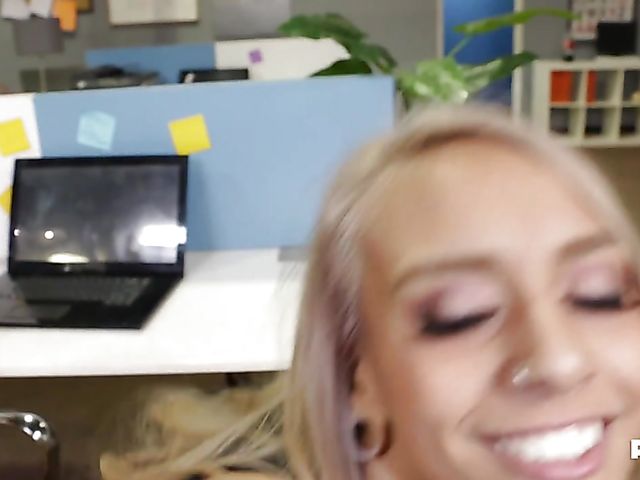 Office sex and deepthroat with a slut