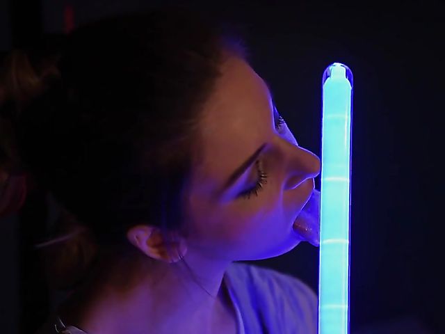 Busty masturbation maniac Stella Cox has fun in space