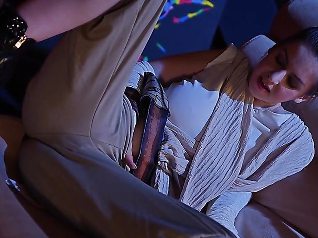 Busty masturbation maniac Stella Cox has fun in space