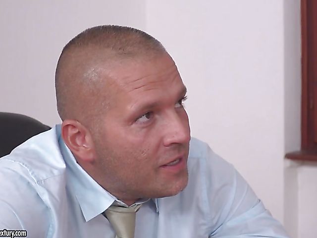 Small tits secretary Heather Harris gets fucked