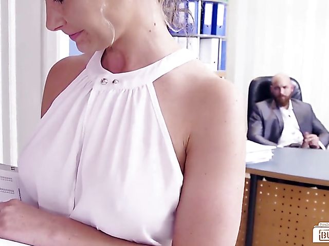 German secretary Izzy Mendosa takes a dick