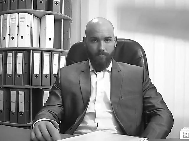 German secretary Izzy Mendosa takes a dick