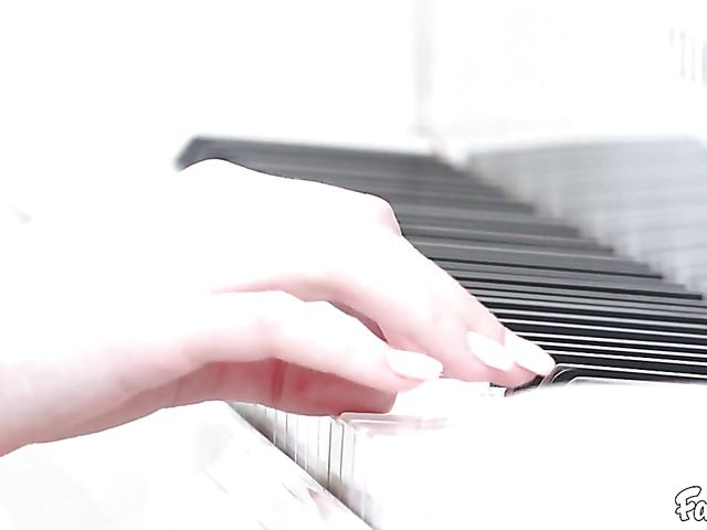 Pale brunette Alex Harper gets in the mood for cock