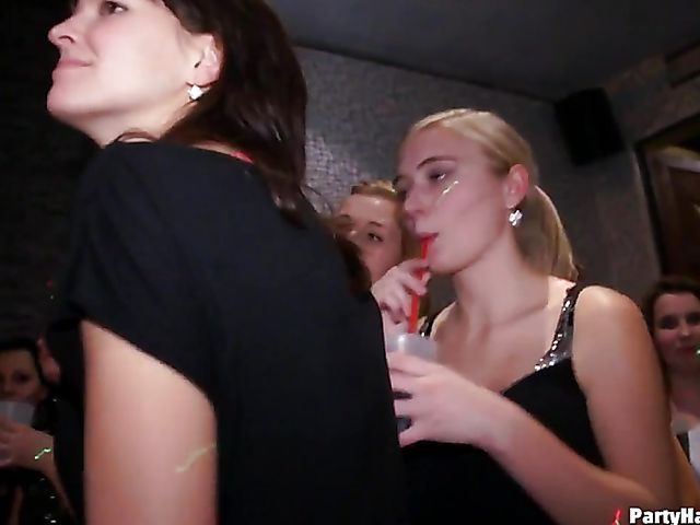 Drunk sex with dirty trippers in the nightclub