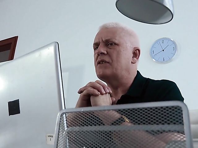 Redhead teen Lilien Ford fucks her old boss