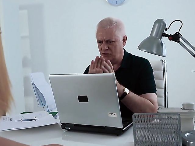 Redhead teen Lilien Ford fucks her old boss