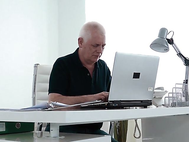 Redhead teen Lilien Ford fucks her old boss