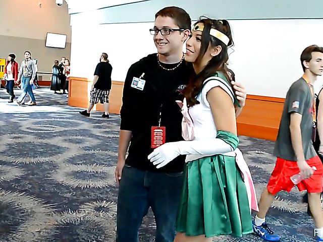 Cosplay and pussy flash with Melody Wylde