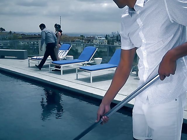 Valentina Nappi anal with a pool boy