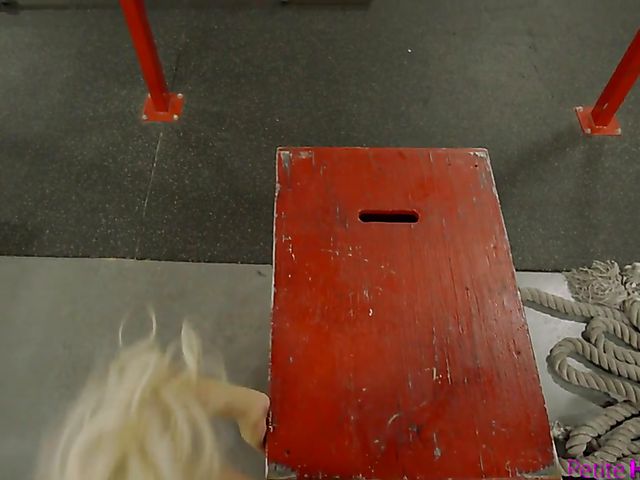 Gym sex and deepthroat with fit blonde Kenzie Reeves